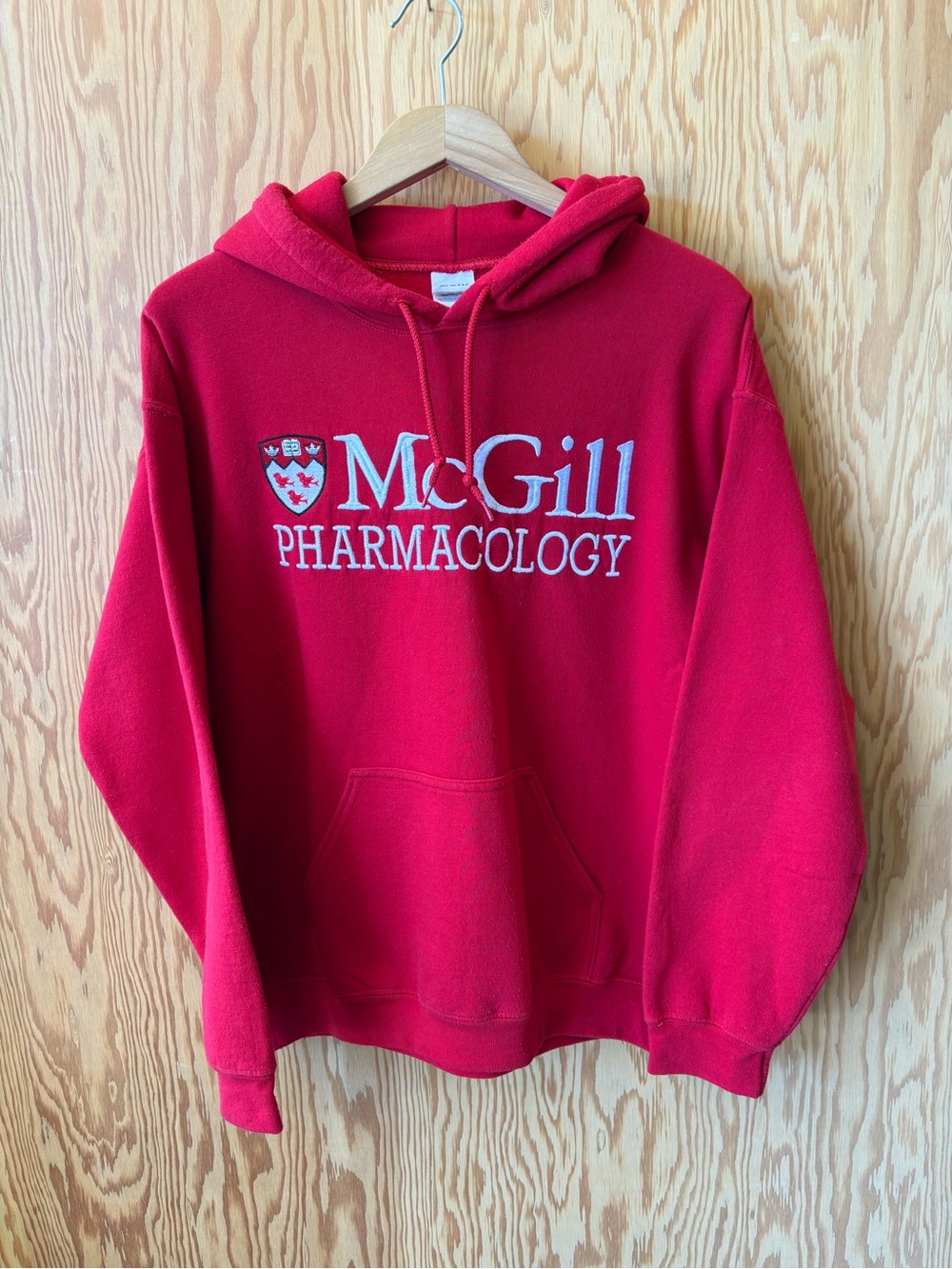 Gildan Red McGill Pharmacology Hoodie